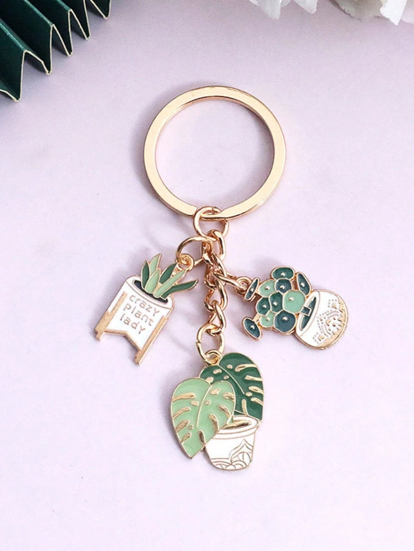 1pc Unisex Cute Doodle Painting Landscape Camping Van Pendant Key Chain Bag Charm Y2K