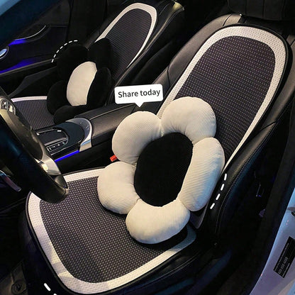 1pc Universal Car Seat Cushion- Breathable Ice Silk Seat Cushion, Suitable For All Seasons, Especially For Summer And Rear Seats.