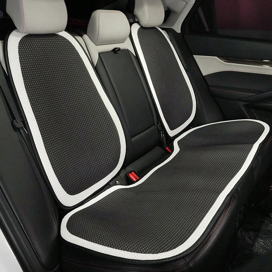 1pc Universal Car Seat Cushion- Breathable Ice Silk Seat Cushion, Suitable For All Seasons, Especially For Summer And Rear Seats.