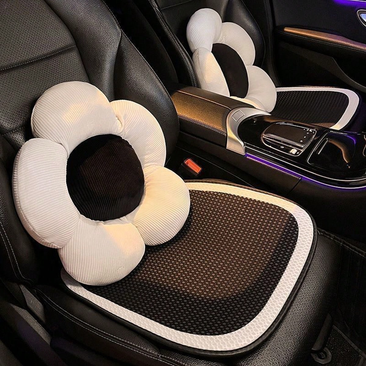 1pc Universal Car Seat Cushion- Breathable Ice Silk Seat Cushion, Suitable For All Seasons, Especially For Summer And Rear Seats.