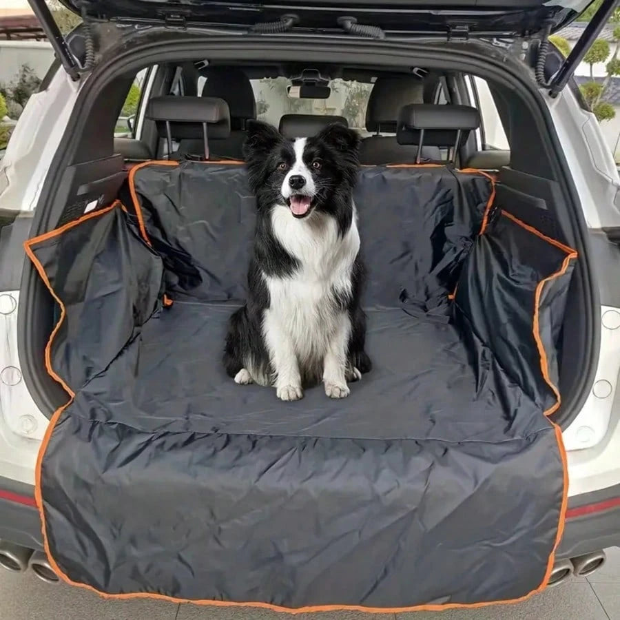 1pc Universal Fit Waterproof PVC Cargo Liner With Elastic Straps- Durable Car Trunk Protector Accessory For Vehicle Back Protection, Waterproof Trunk Seat Cover For Back Cargo Area Universal