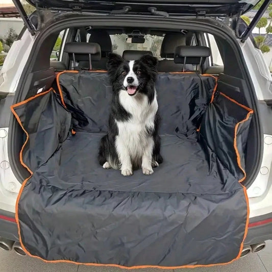 1pc Universal Fit Waterproof PVC Cargo Liner With Elastic Straps- Durable Car Trunk Protector Accessory For Vehicle Back Protection, Waterproof Trunk Seat Cover For Back Cargo Area Universal