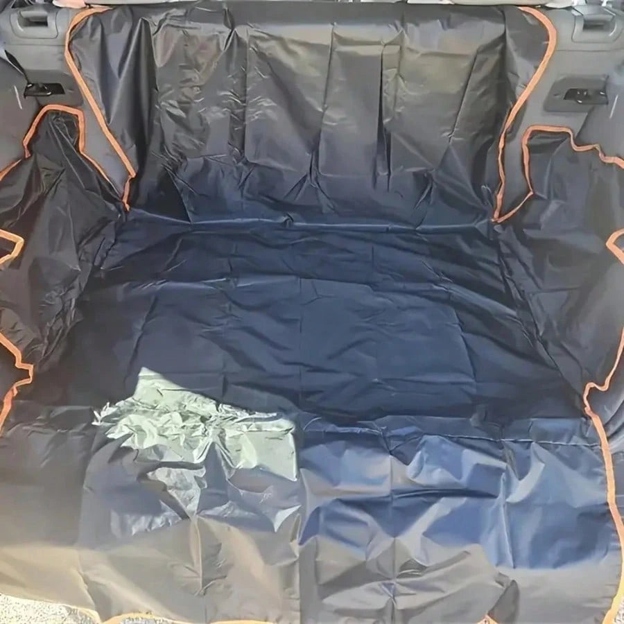 1pc Universal Fit Waterproof PVC Cargo Liner With Elastic Straps- Durable Car Trunk Protector Accessory For Vehicle Back Protection, Waterproof Trunk Seat Cover For Back Cargo Area Universal
