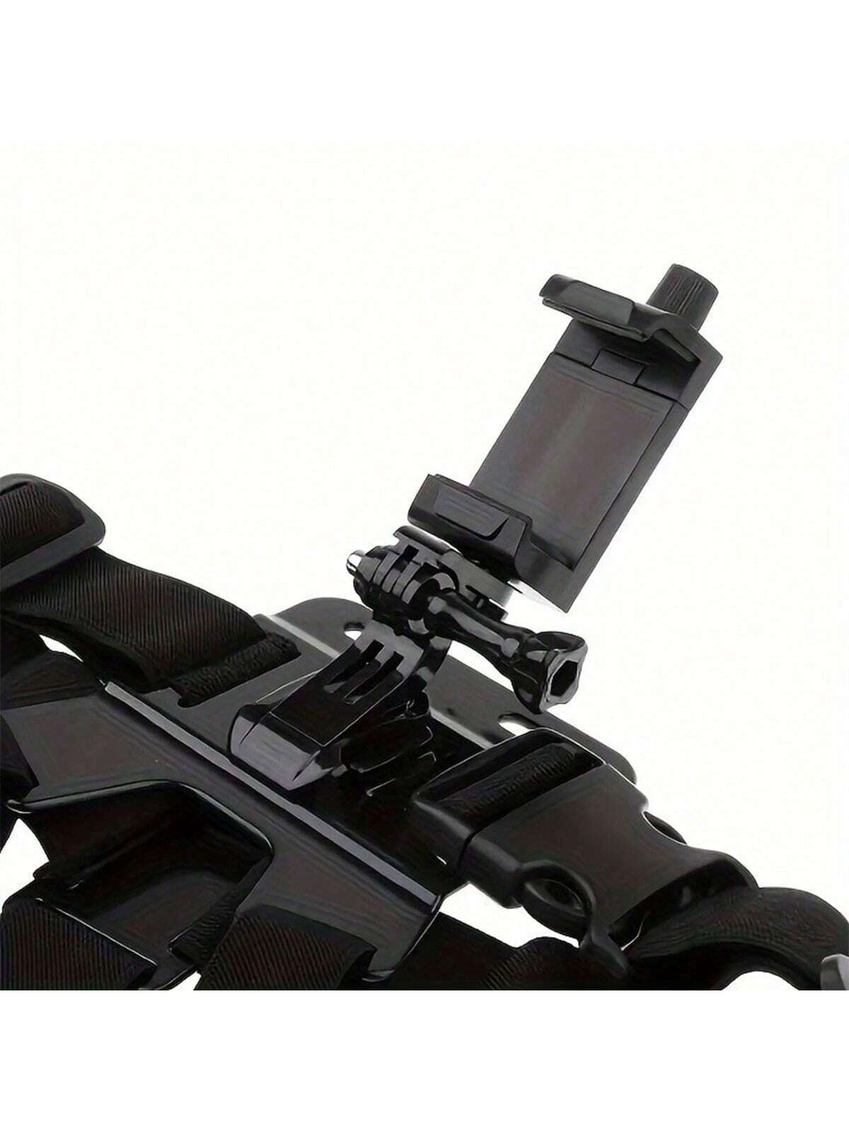 1pc Universal Phone Chest Strap Holder, Suitable For First-Person Shooting, Outdoor Smartphone POV Video Shooting, Phone Clip, Phone Holder Chest Strap Charger Protective Case, Office Essential Digita