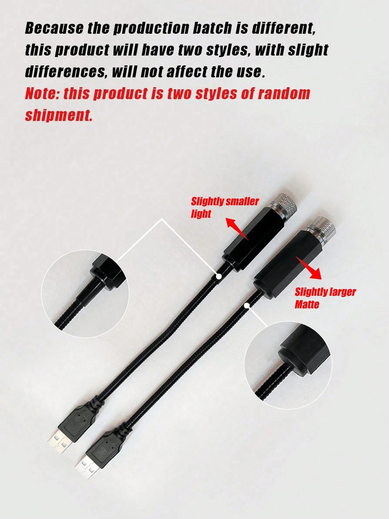 1pc USB Starry Sky Car Atmosphere Light