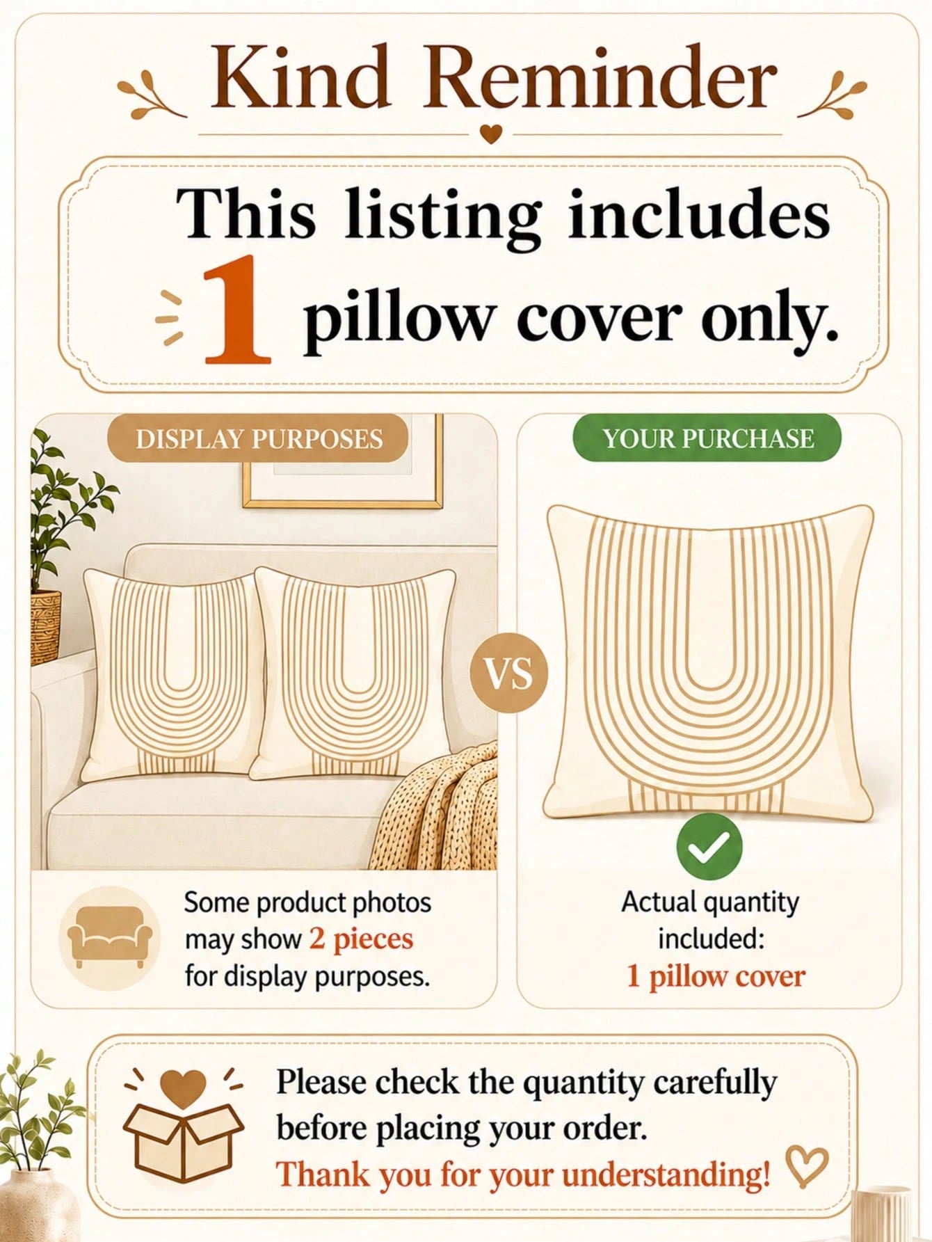 1pc Vintage Throw Pillow Covers, Striped Floral Pillow Cover Botanical Patterned Decorative Cushion Covers Modern Farmhouse Home Decor For Sofa Couch Bed Living Room, Cozy Corner