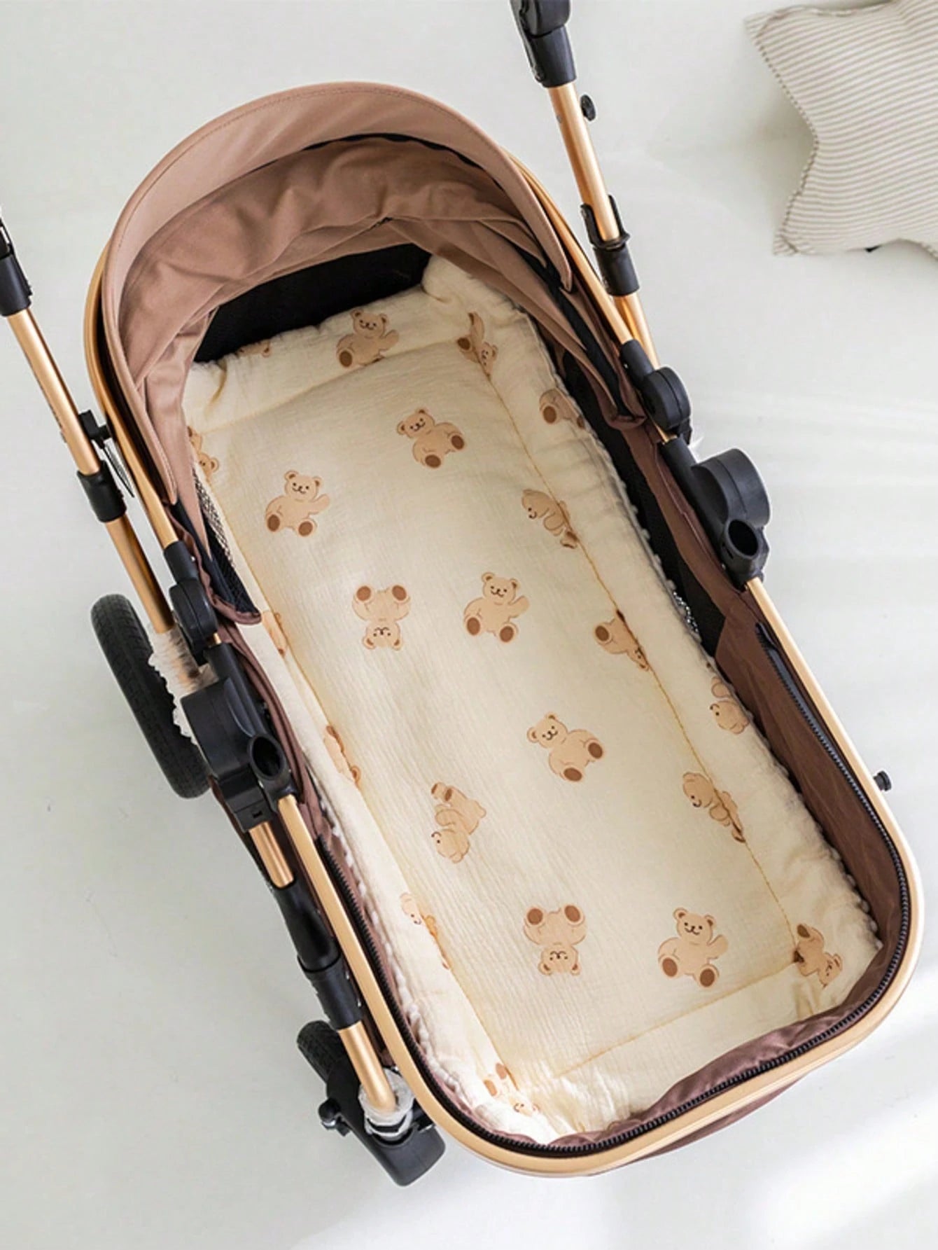 1pc Warm Baby Stroller Seat Cushion, Stroller Accessory, All-Season Universal Baby Seat Pad For Stroller, Baby Shower Gift
