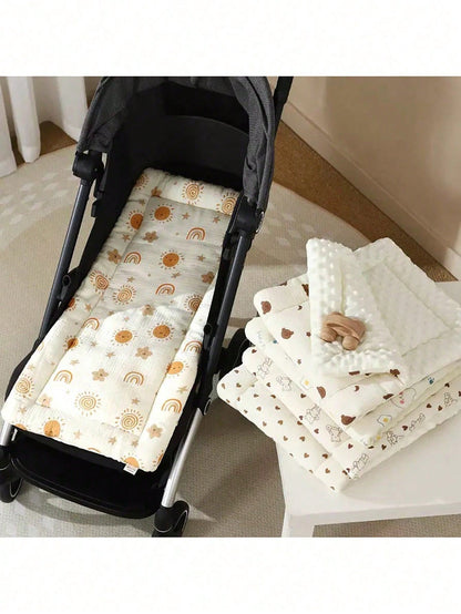 1pc Warm Baby Stroller Seat Cushion, Stroller Accessory, All-Season Universal Baby Seat Pad For Stroller, Baby Shower Gift