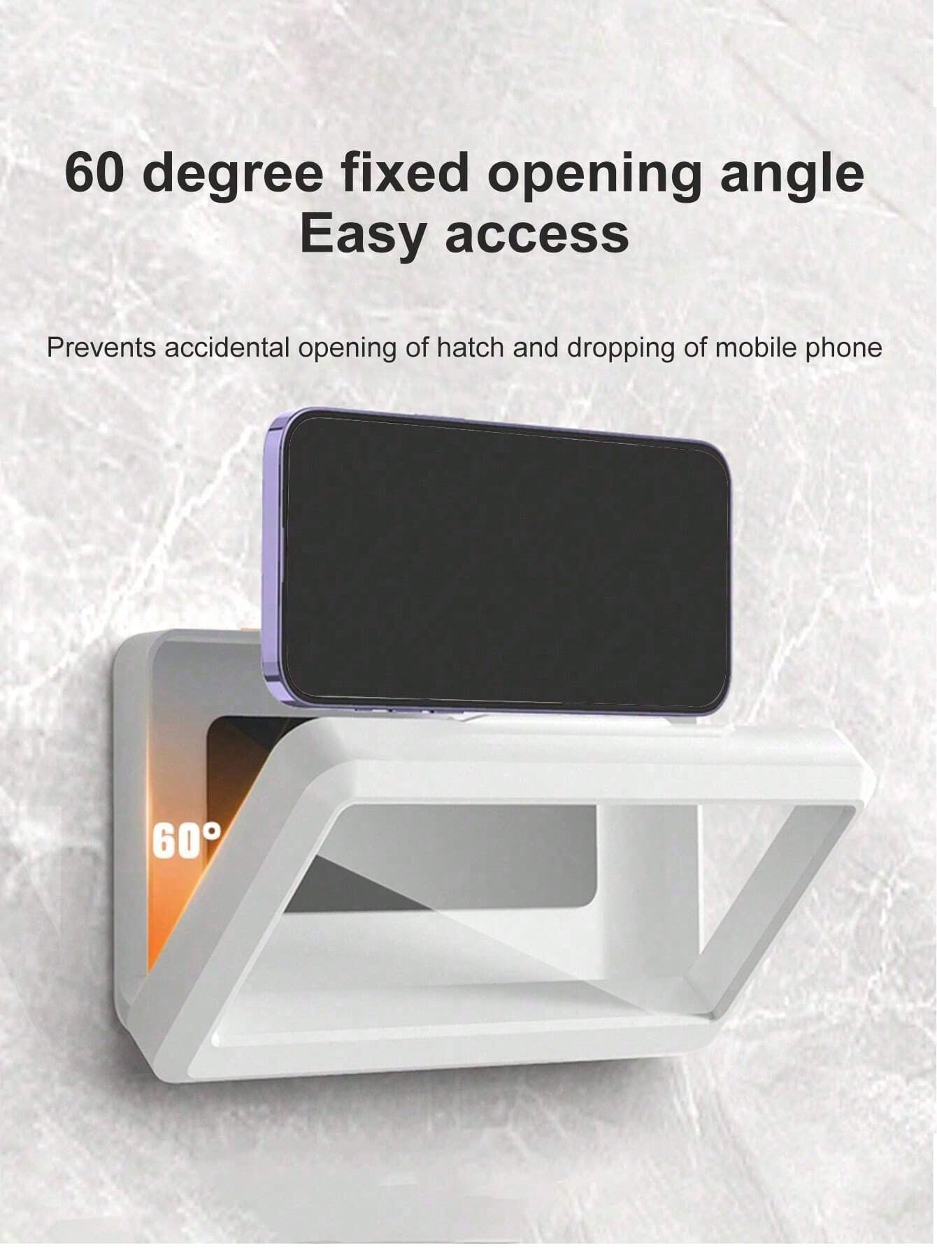 1pc Waterproof Bathroom Phone Case With Touch Screen Phone Holder, Convenient For Watching Videos And Shows In Shower Or Kitchen Sink, No Drilling Required, Bathroom Accessory, Room Decor