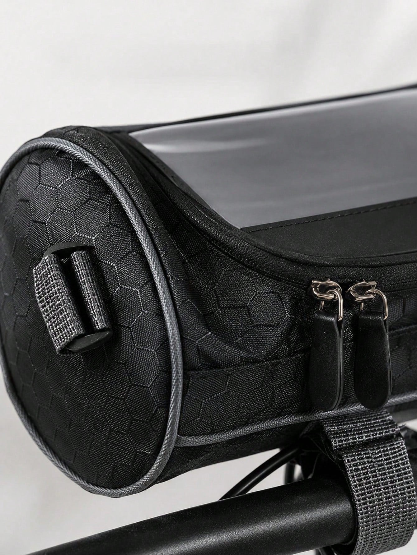 1pc Waterproof Bicycle Handlebar Bag, Oxford Fabric Large Capacity Front Storage Pouch, Suitable For Mountain Bike/Electric Bike/Scooter, Can Hold Phone, Fashion Glasses, Keys And Tools, Universal For