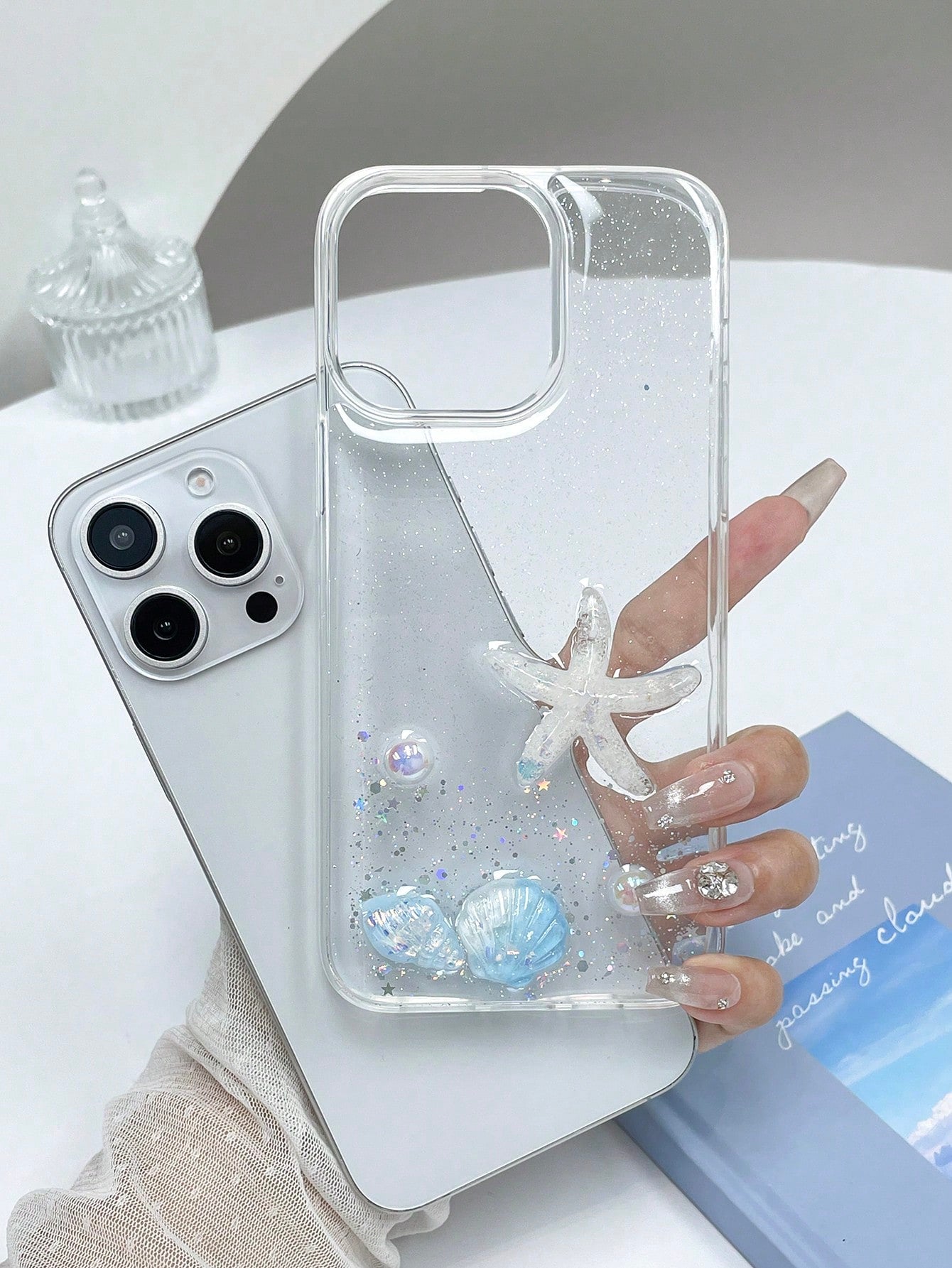 1pc Wavy Border Letter P Soft Life Smartphone Case Compatible With Apple 11 12 13 14 15 16 17 Pro Matte Anti-Fingerprint Shockproof Protective Phone Cover