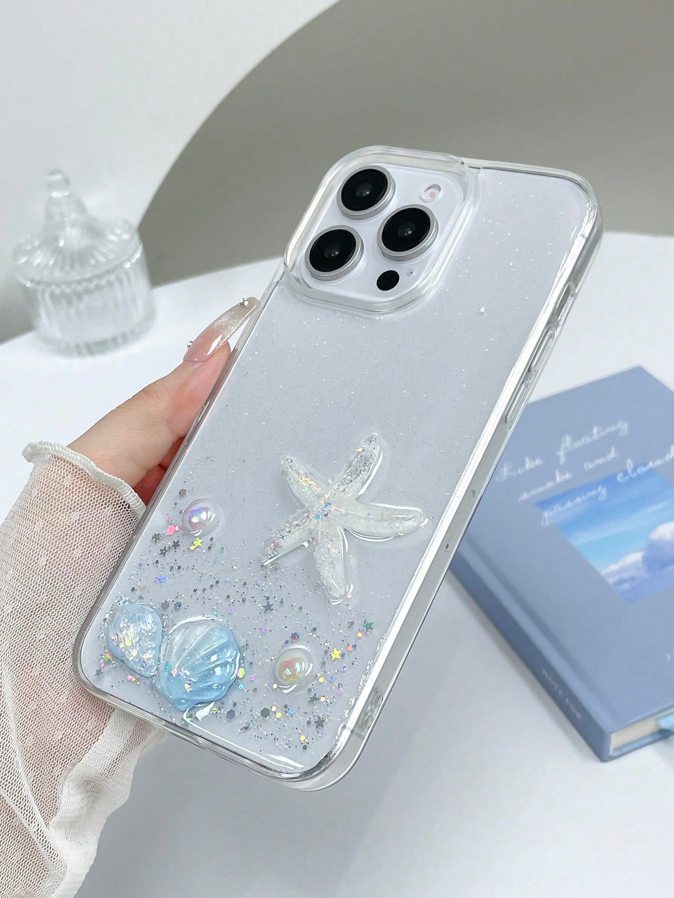 1pc Wavy Border Letter P Soft Life Smartphone Case Compatible With Apple 11 12 13 14 15 16 17 Pro Matte Anti-Fingerprint Shockproof Protective Phone Cover