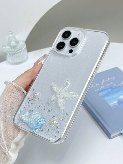1pc Wavy Border Letter P Soft Life Smartphone Case Compatible With Apple 11 12 13 14 15 16 17 Pro Matte Anti-Fingerprint Shockproof Protective Phone Cover