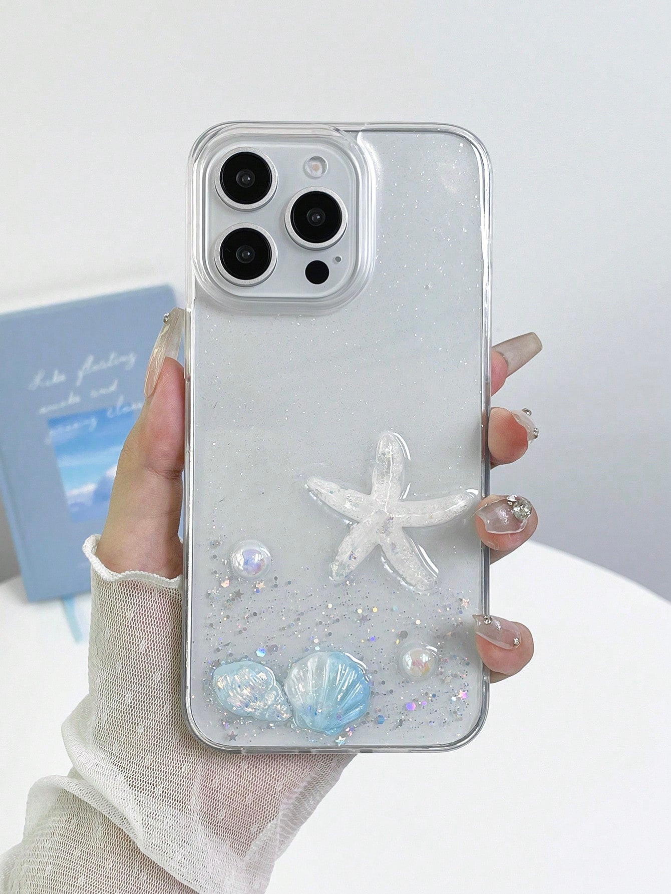 1pc Wavy Border Letter P Soft Life Smartphone Case Compatible With Apple 11 12 13 14 15 16 17 Pro Matte Anti-Fingerprint Shockproof Protective Phone Cover