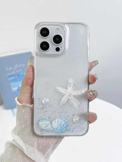 1pc Wavy Border Letter P Soft Life Smartphone Case Compatible With Apple 11 12 13 14 15 16 17 Pro Matte Anti-Fingerprint Shockproof Protective Phone Cover