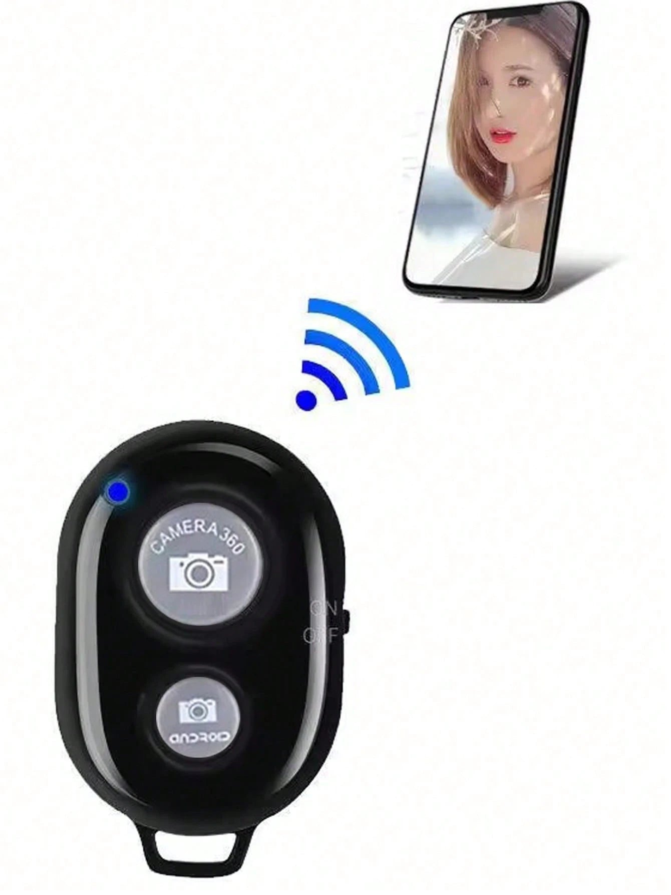 1pc Wireless Android/IOS Selfie Stick Remote Shutter, Selfie Stick Gadget