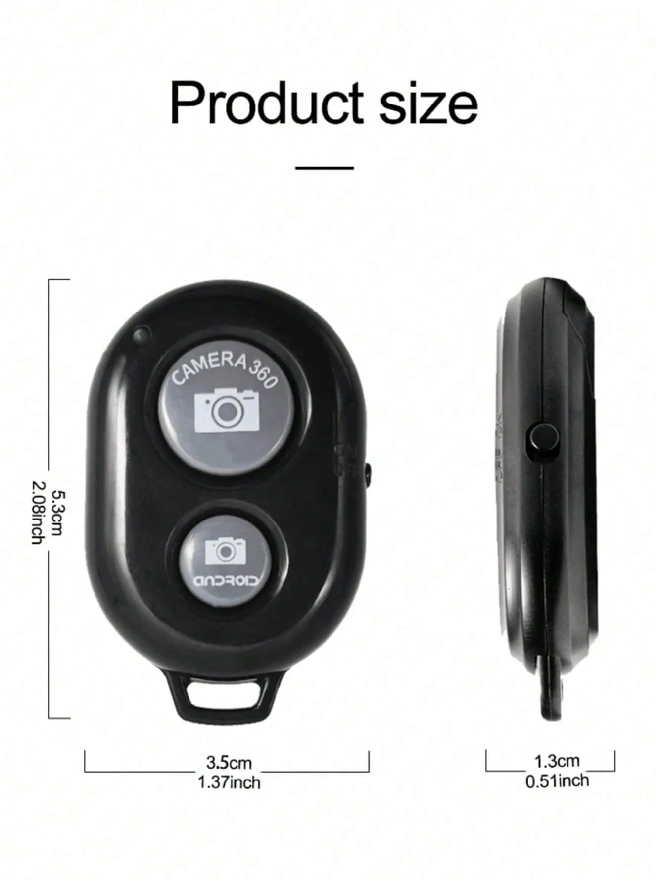 1pc Wireless Android/IOS Selfie Stick Remote Shutter, Selfie Stick Gadget