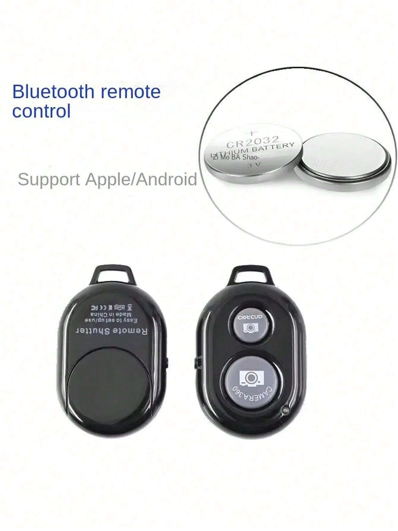 1pc Wireless Android/IOS Selfie Stick Remote Shutter, Selfie Stick Gadget