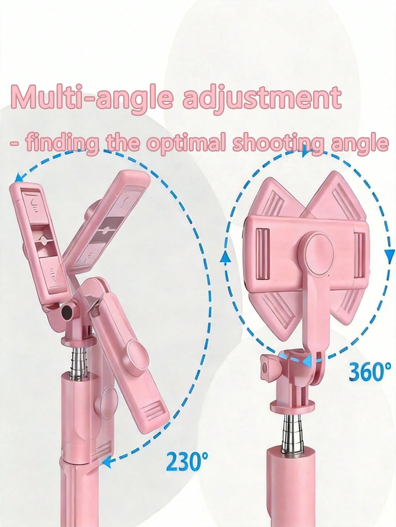 1PC Wireless Selfie Stick With Tripod, Remote Control, Phone Holder And Built-In Tripod, Compatible With Android Phones, Suitable For Summer Vacation, Travel, Outdoor Activities, Live Streaming