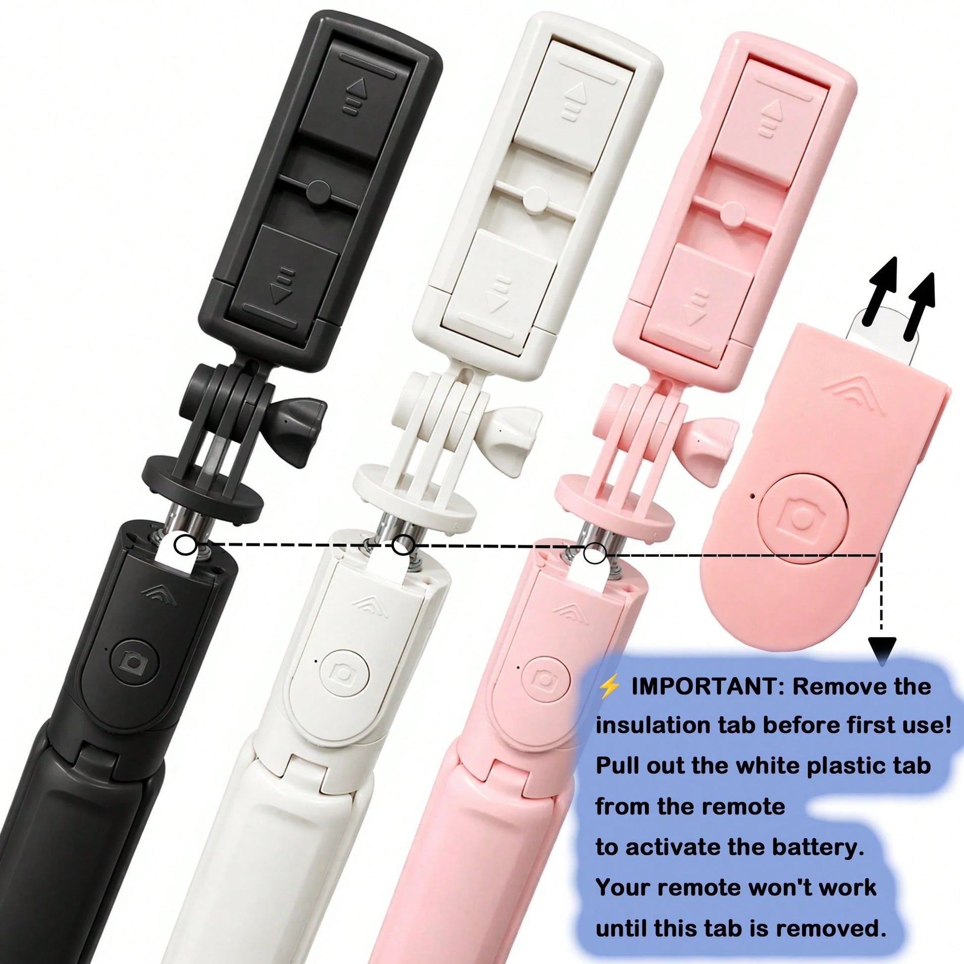 1PC Wireless Selfie Stick With Tripod, Remote Control, Phone Holder And Built-In Tripod, Compatible With Android Phones, Suitable For Summer Vacation, Travel, Outdoor Activities, Live Streaming