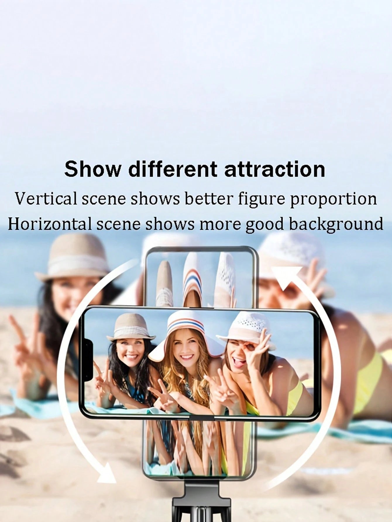 1pc Wireless Selfie Stick With Tripod, Remote Control, Phone Holder And Built-In Tripod, Suitable For Summer Vacation, Travel, Outdoor Activities, Live Streaming And Stable Recording, For Vlogging