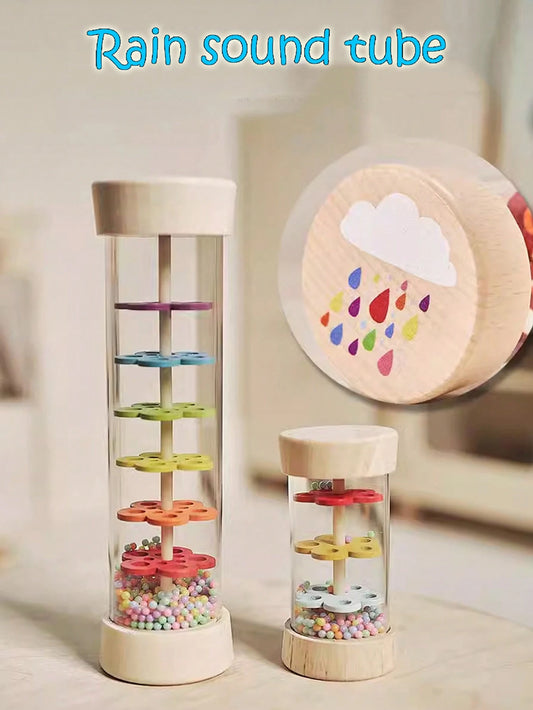 1PC Wooden Rain Sounder For Children, Rain Stick- Can Make Sounds To Soothe The Baby Toys Coaxing Sleep Toys