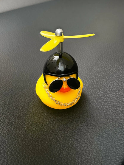 1pc Yellow Duck Design Creative Lovely Plastic Car Ornament