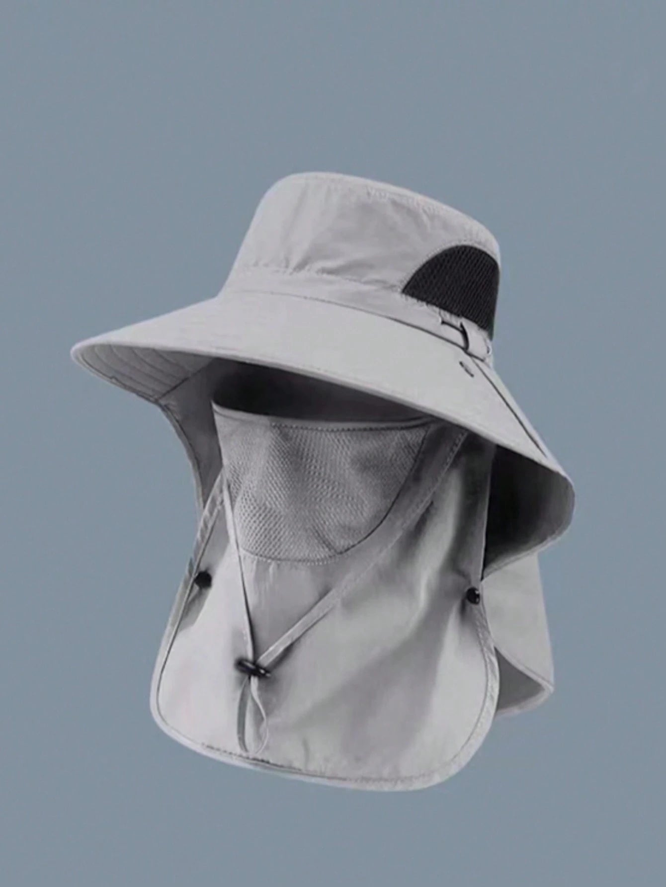 1pce Sunshade Hat, Men's Neck Protection Integrated Fishing And Hiking Hat, Outdoor Breathable Fishing Hat For Spring And Summer