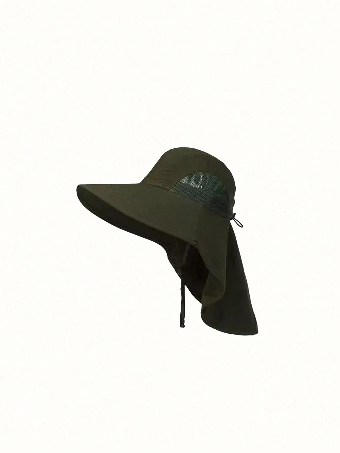 1pce Sunshade Hat, Men's Neck Protection Integrated Fishing And Hiking Hat, Outdoor Breathable Fishing Hat For Spring And Summer