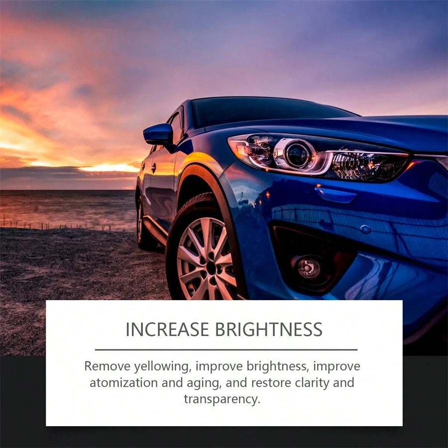 1SET Automotive Headlight Restoration Kit With Wipe & Sponge Headlamp Repair Kits Refurbishes Car Yellowed Headlights Cleaner And Restorer Kit For Car