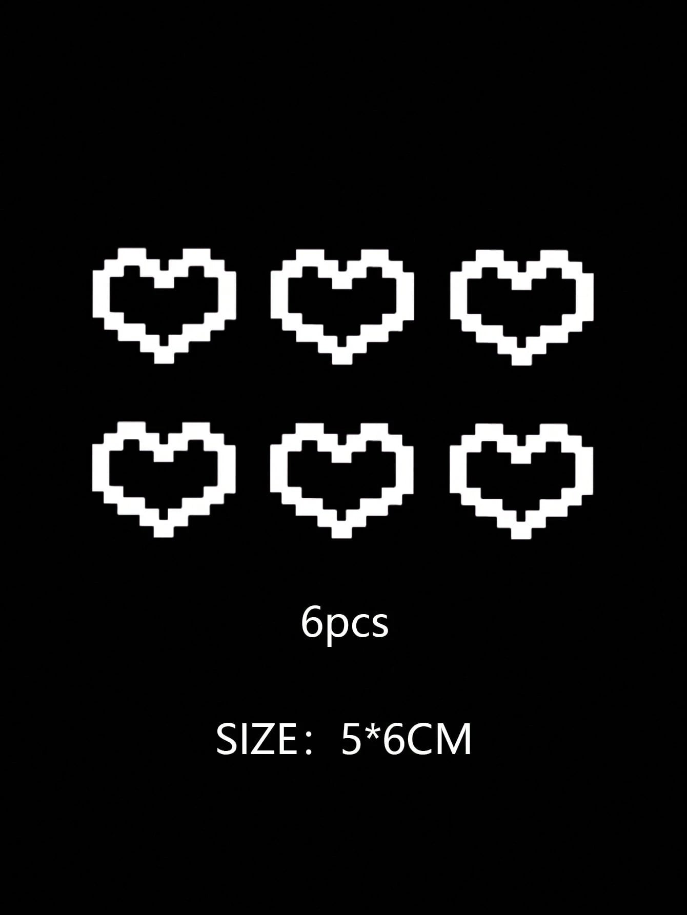 1sheet Heart Pattern Car Sticker