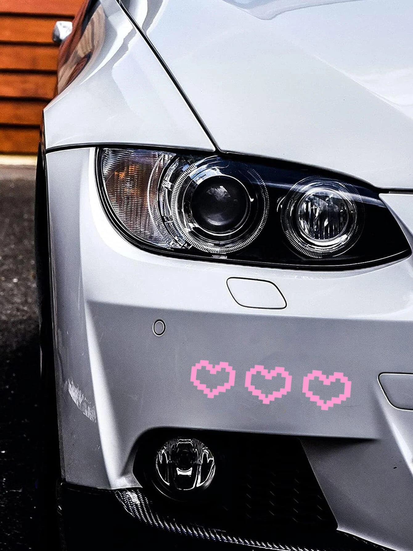 1sheet Heart Pattern Car Sticker