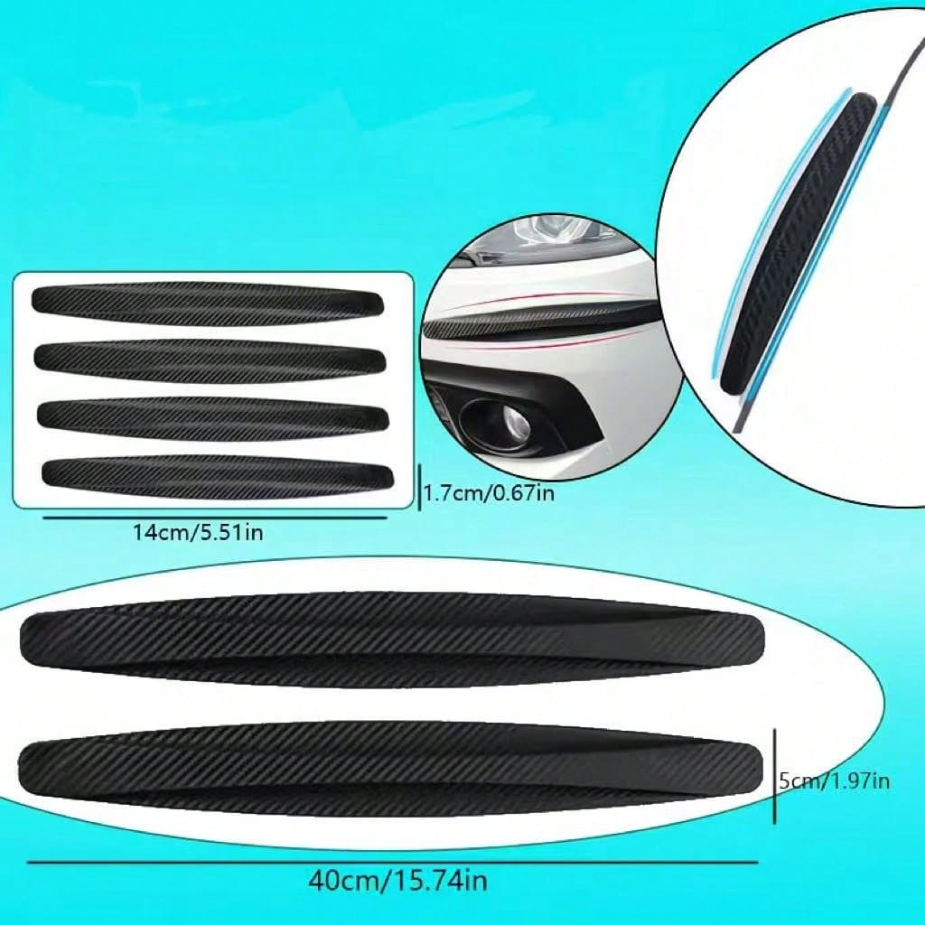 2/4pcs Car Bumper Corner Protector, Anti-Scratch, Anti-Collision Strips, Auto Accessories