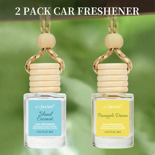 2 Bottles Car Air Hanging Fragrance Oil Diffuser, Car Air Freshener Diffuser For Essential Oils Scents Fragrance Aromatherapy Automobile Diffuser,17 Fragrances All Ages, Long-Lasting Fragrance Car Dif