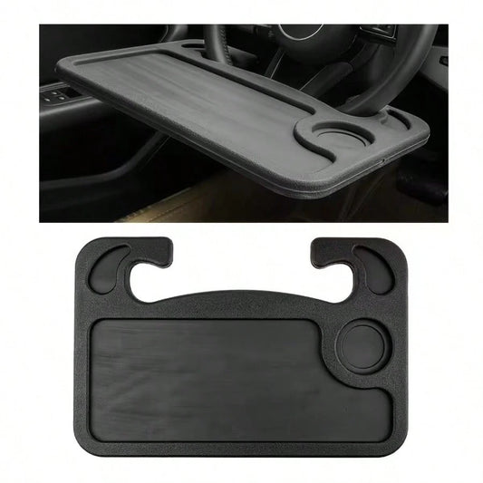 2-In-1 Car Steering Wheel Tray Table, Desktop Storage Rack, Made Of High-Strength ABS Material, Compatible With Sedans, Trucks, And SUVs-Offers Multiple Functions For Work, Reading, And In-Car Organiz