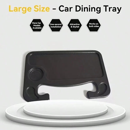2-In-1 Car Steering Wheel Tray Table, Desktop Storage Rack, Made Of High-Strength ABS Material, Compatible With Sedans, Trucks, And SUVs-Offers Multiple Functions For Work, Reading, And In-Car Organiz