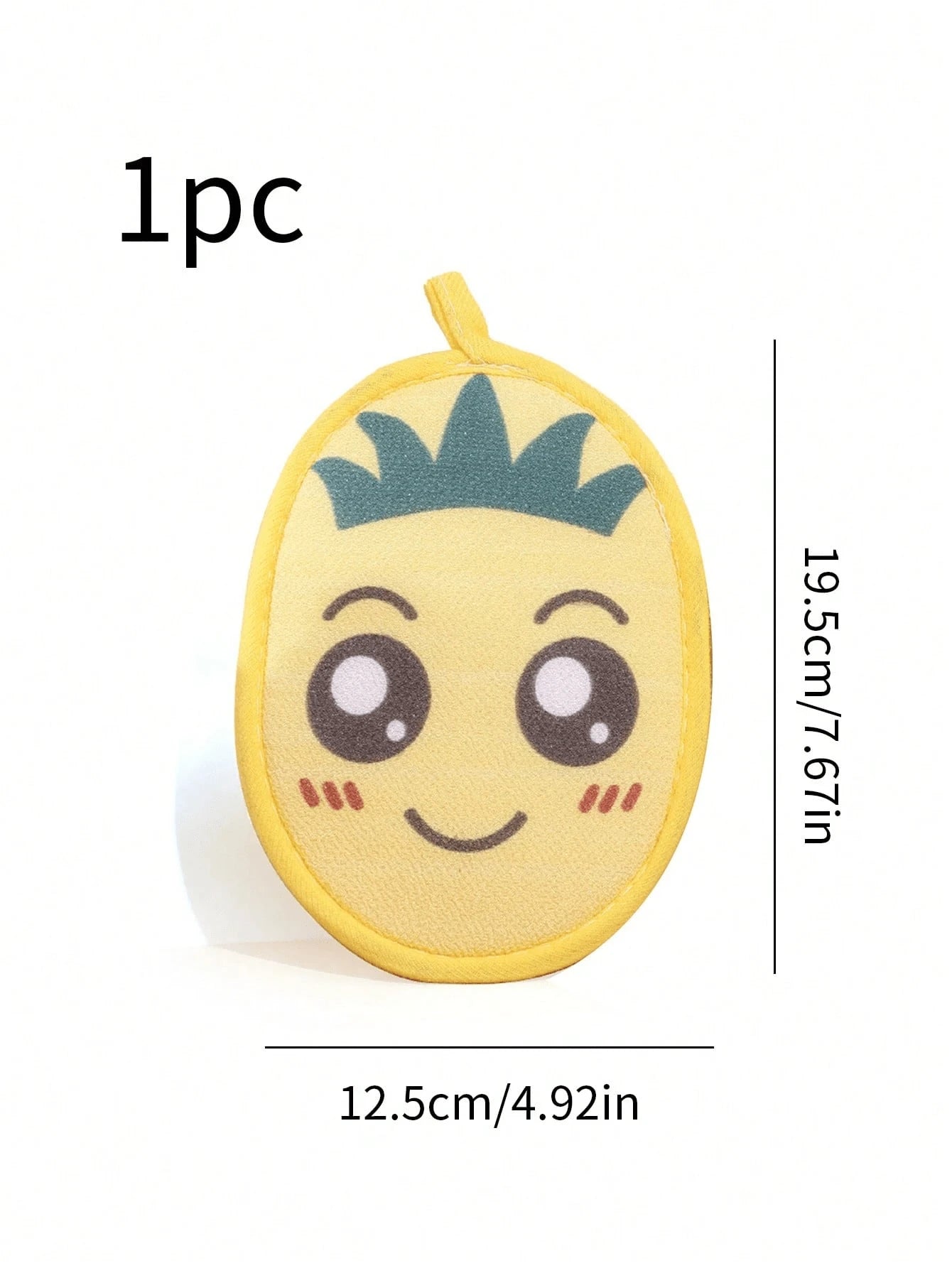 2-In-1 Double-Sided Baby Bath Towel, Cartoon Baby Shower Accessories, Thick Hanging Design, Soft & Non-Shedding Bath Sponge