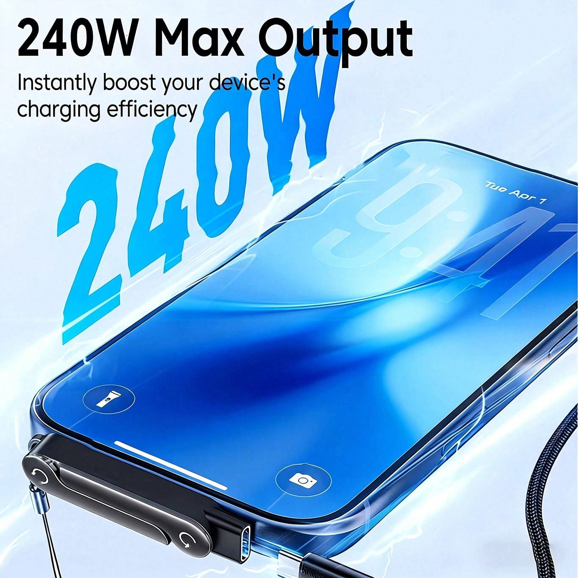 2-In-1 Foldable USB-C Charging Adapter With Built-In Stand, 240W Fast Charging Connector Compatible With All Type-C Devices, Suitable For IPhone 17/16/15 & Galaxy S26/S25/S24/S23/S22/S21/S20