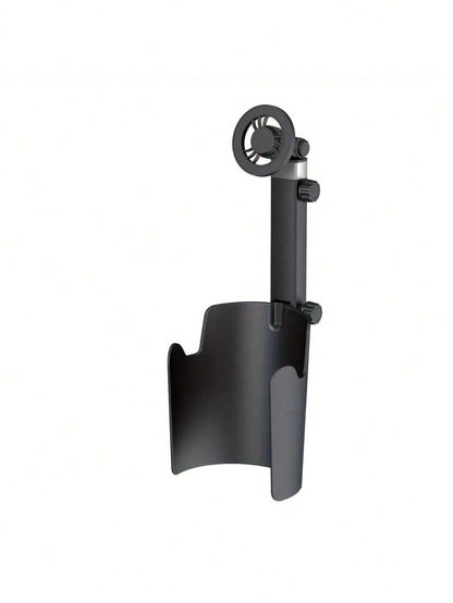 2-In-1 Magnetic Car Cup Holder Phone Mount, Strong Magnet With 2 Bonus Magnetic Phone Stickers, 360° Rotatable Telescopic Adjustable Arm, Durable ABS Universal Fit For Most Vehicle Cup Holders For Han