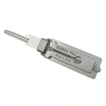 2-In-1 Stainless Steel Key Decoder- Precision Hook Pick Kit| Portable O-Ring & Lock Repair Tool