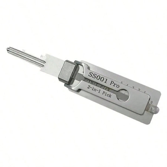 2-In-1 Stainless Steel Key Decoder- Precision Hook Pick Kit| Portable O-Ring & Lock Repair Tool