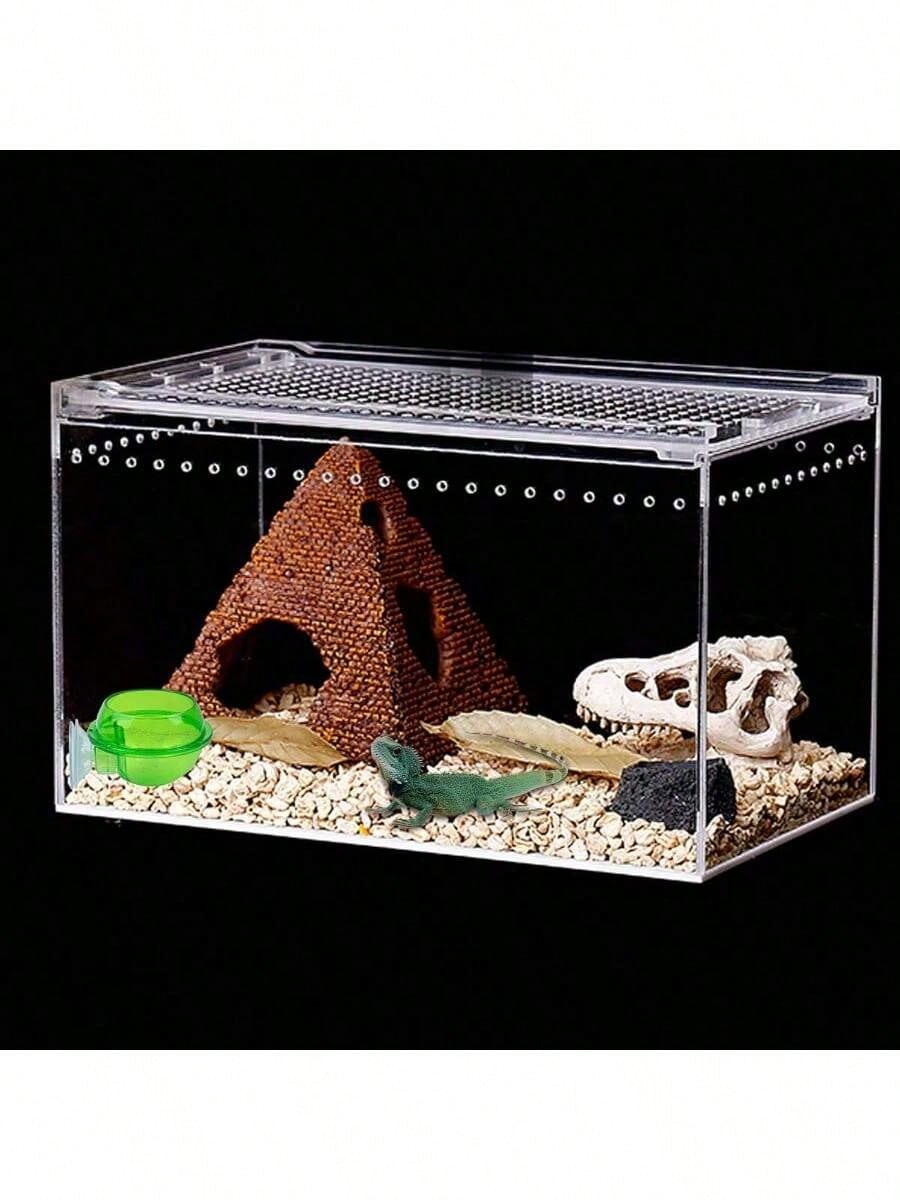 2 Pack Suction Cup Reptile Feeder – Cricket & Water Dish For Chameleons, Geckos, Bearded Dragons – No-Spill Ledge Bowl For Lizards & Amphibians