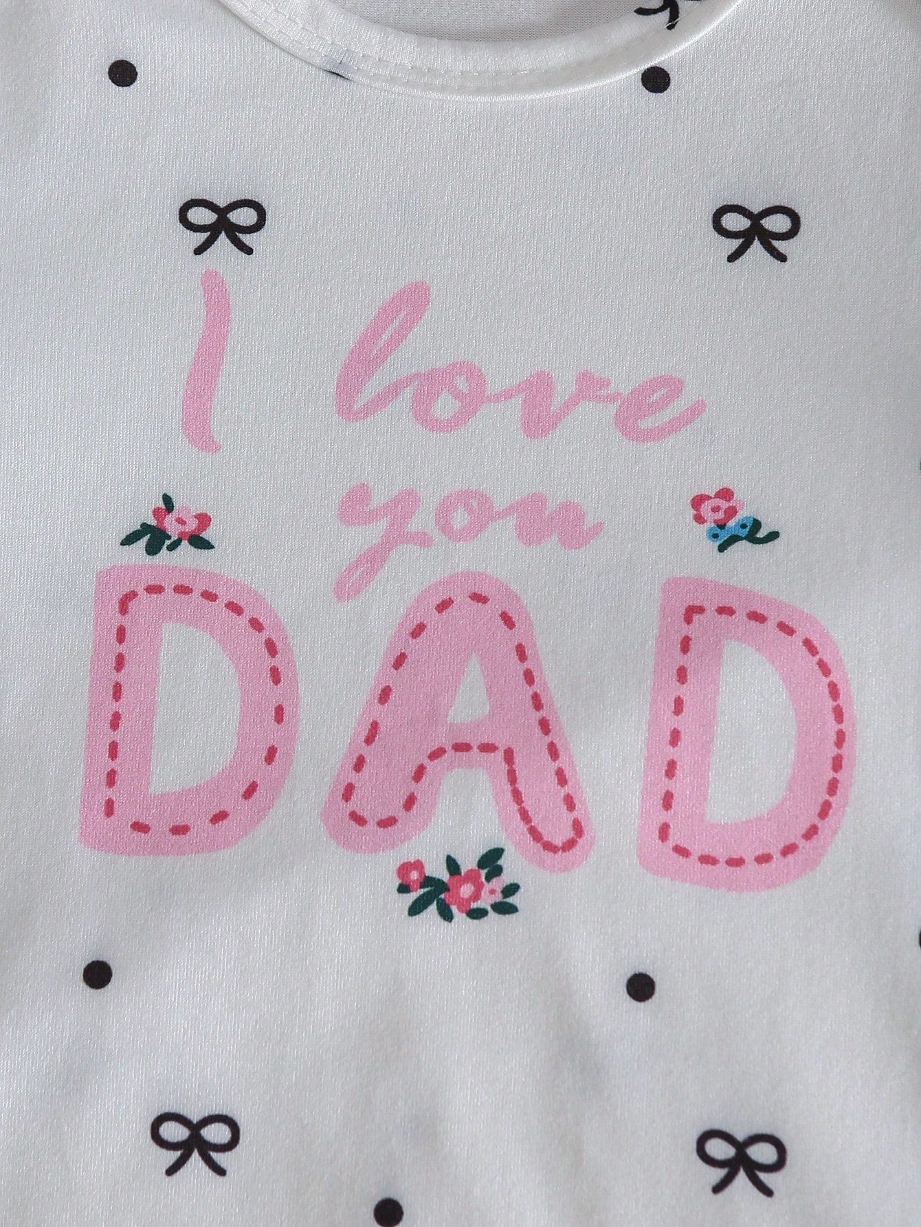 2-Piece Baby Girls Pajamas White Cute Summer Lounge Crew Neck Long Sleeve Nightgown,Apricot Pink Floral Print Sleepwear Home Wear Soft Breathable