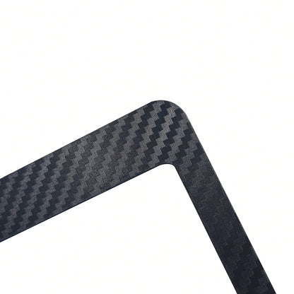 2-Piece Carbon Fiber Plastic License Plate Holder, American Size, Classic And Fashionable Multi-Color License Plate Holder, Rust-Proof Design, Suitable For Installation On Both Front And Rear, Complim