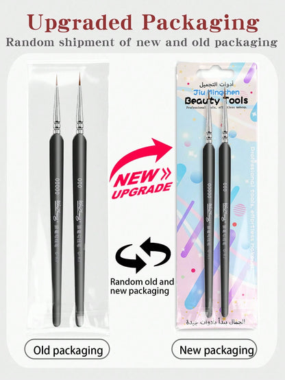 2 Pieces, Women's Boutique Eyeliner Brush And Eyebrow Brush, Makeup Tools, Tear Brush, Simple And Suitable For Beginners, Can Shade Eye Shadow, Create Natural Eyeliner Contour, Travel, Eye Shadow Brus