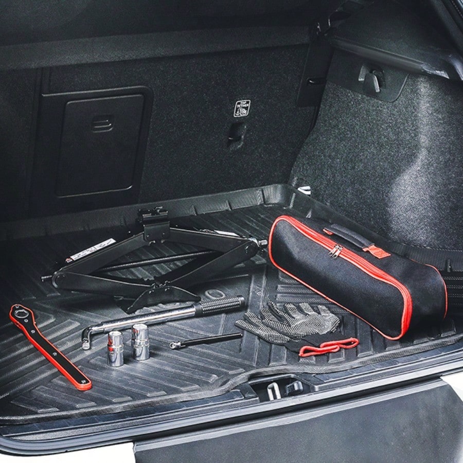 2 Ton (4409 Lbs) Car Jack Kit Heavy-Duty Tire Jack Tool Kit For Vehicle- Universal Car Emergency Kit With Lug Wrench