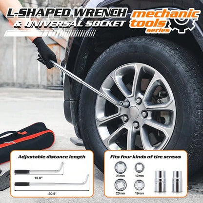 2 Ton (4409 Lbs) Car Jack Kit Heavy-Duty Tire Jack Tool Kit For Vehicle- Universal Car Emergency Kit With Lug Wrench