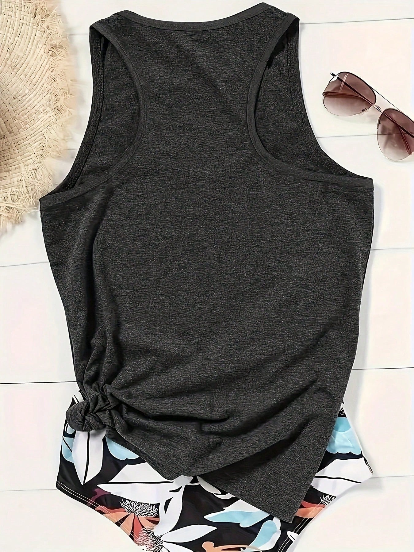 2025 Printed Round-Neck Vest, Summer Sleeveless Casual Women's Top Z0IL