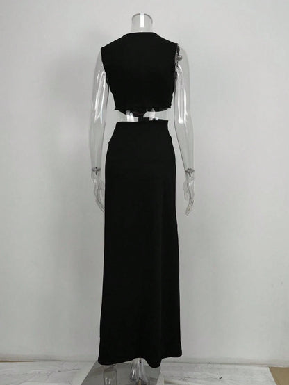 2025 Summer New Fashion Women's Sexy Strapless Slim-Fit Solid Color Sheer Mesh Dress
