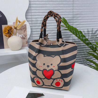 2026 Bucket Bag For Women, Versatile Straw Tote Shoulder Bag, Lightweight Travel Crossbody Purse, Bohemian Beach Clutch Wedding Gift Bag